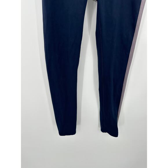 CALIA Leggings Women XS NWT Blue Dark Ocean High Rise Stripe 7/8 Pull On - Picture 3 of 8